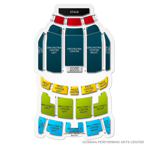 Gusman Performing Arts Center Seating Chart | Vivid Seats