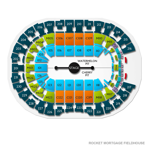 Concert Seating Chart Quicken Loans Arena