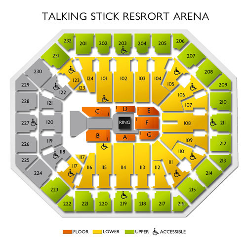 PHX Arena Venue Map