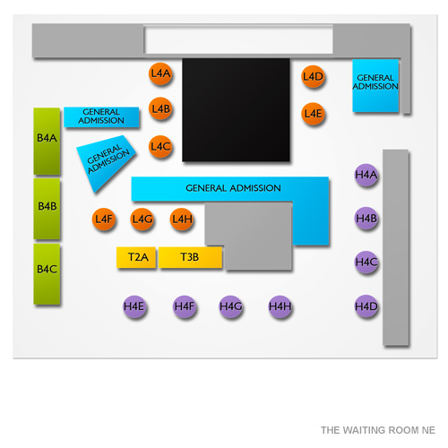 The Waiting Room - NE Venue Map