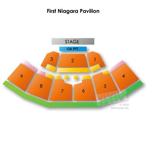 Keybank Pavilion Seating Chart With Seat Numbers