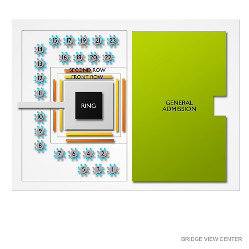 Bridge View Center Venue Map