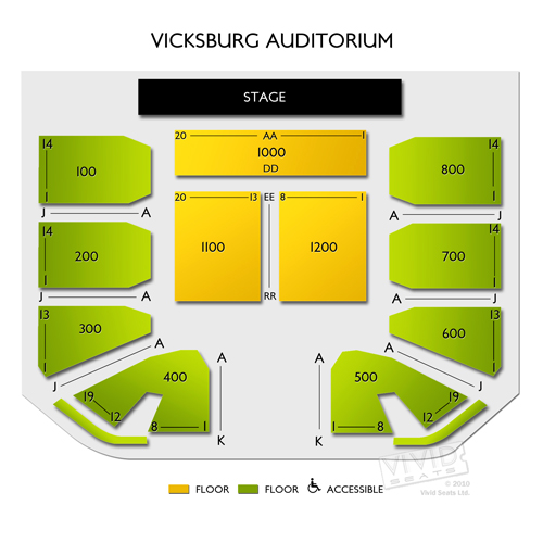 Vicksburg Auditorium Seating Chart | Vivid Seats