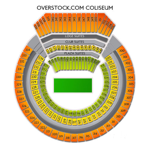 Oakland Coliseum Seating Chart Raiders