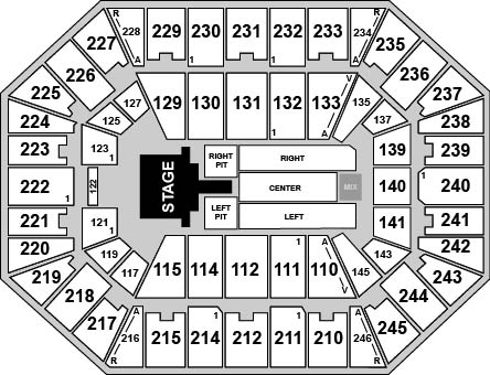 Charleston Coliseum and Convention Center Venue Map