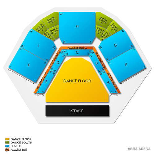 ABBA Arena Venue Map
