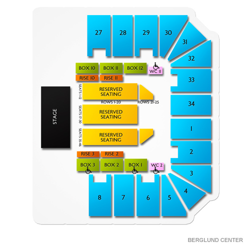 The Berglund Center Seating Chart