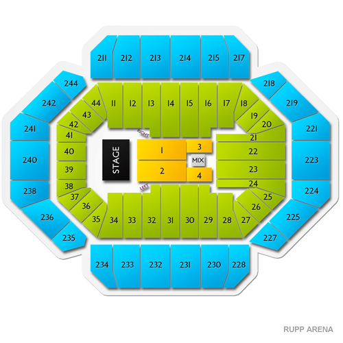 Concert Seat Number Rupp Arena Seating Chart