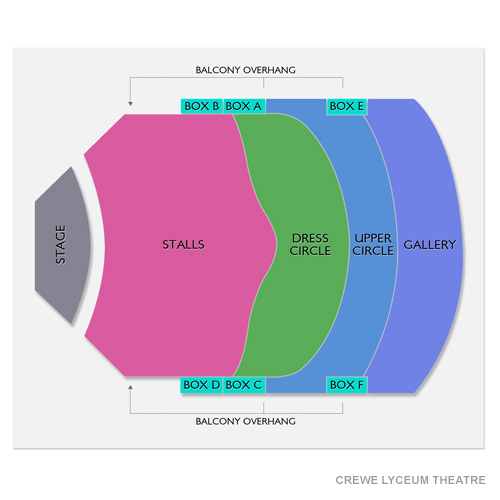 Lyceum Theatre - Crewe Venue Map