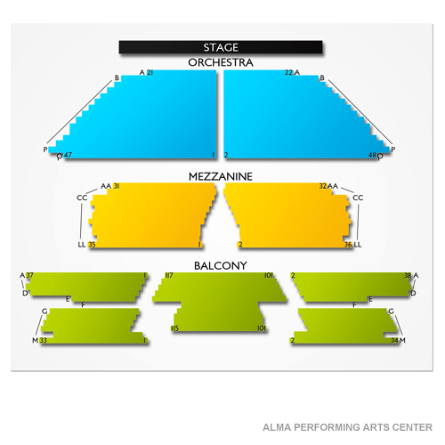 Arend Arts Center Seating Chart