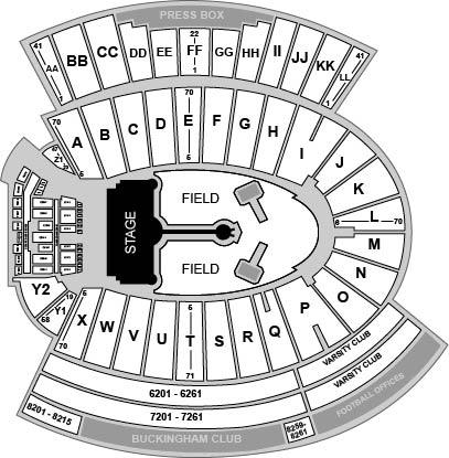 Camp Randall Stadium Venue Map