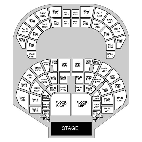 Masonic Temple - Temple Theatre Venue Map