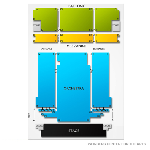 Weinberg Center Frederick Md Seating Chart