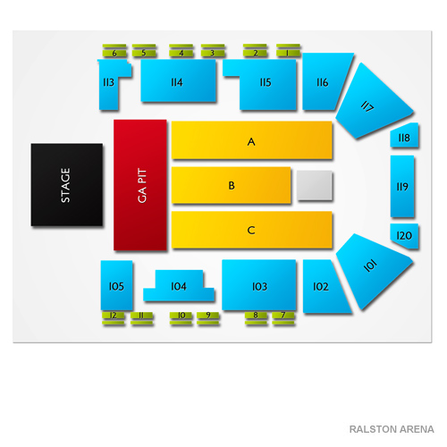 Liberty First Credit Union Arena Venue Map