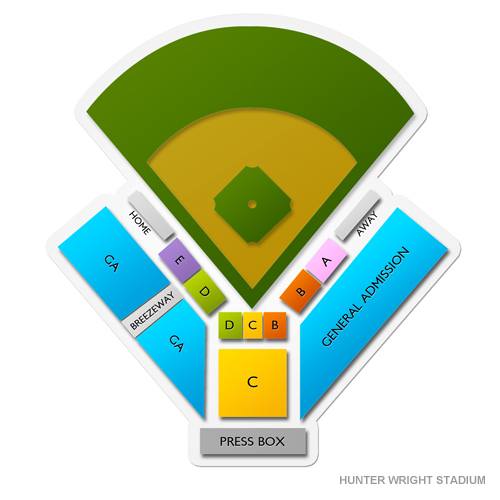 Hunter Wright Stadium Venue Map