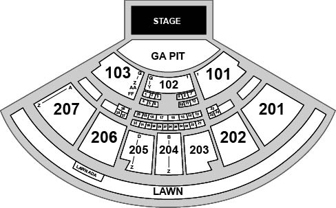 Cascades Amphitheater Venue Map
