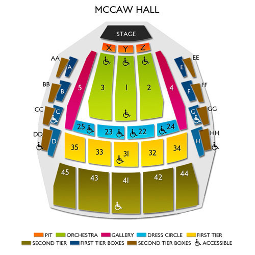 McCaw Hall Venue Map