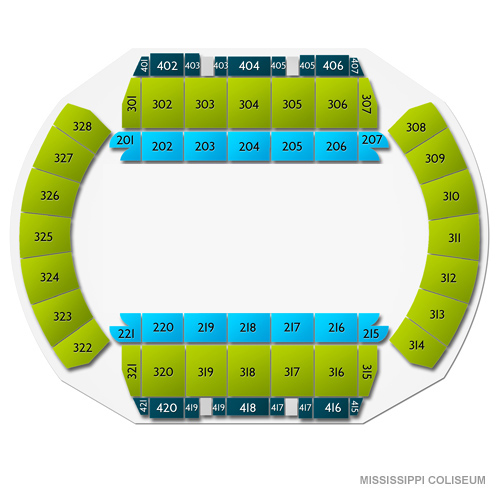 Mississippi Coliseum Tickets Seating Chart