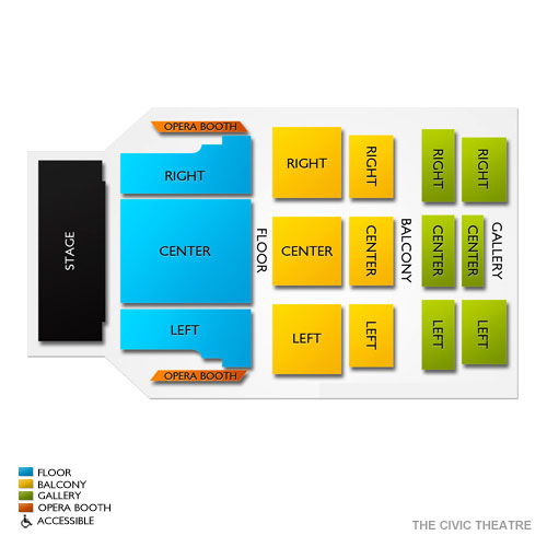 The Civic Theatre Venue Map