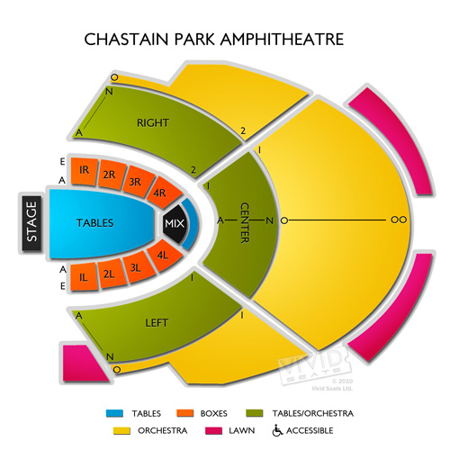 Chastain Park Amphitheatre Tickets Chastain Park Amphitheatre