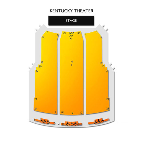 Kentucky Theatre Venue Map