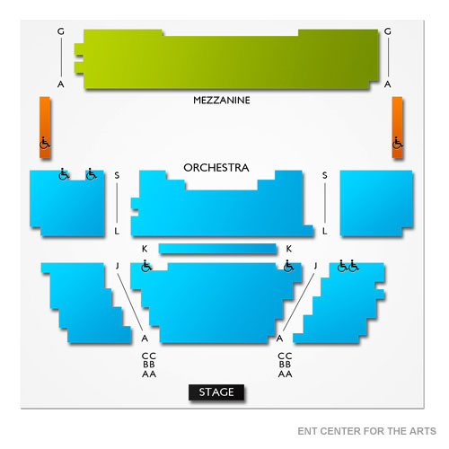 Ent Center For The Arts Venue Map
