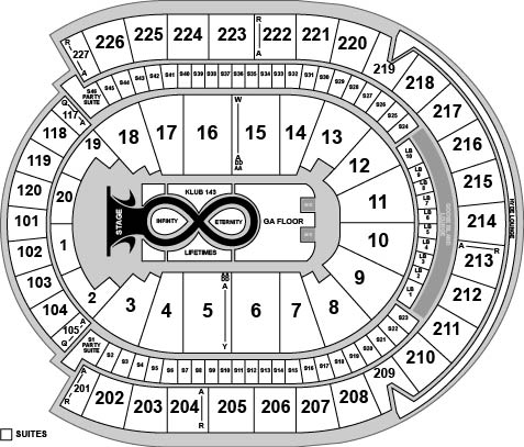 T-Mobile Arena Venue Map