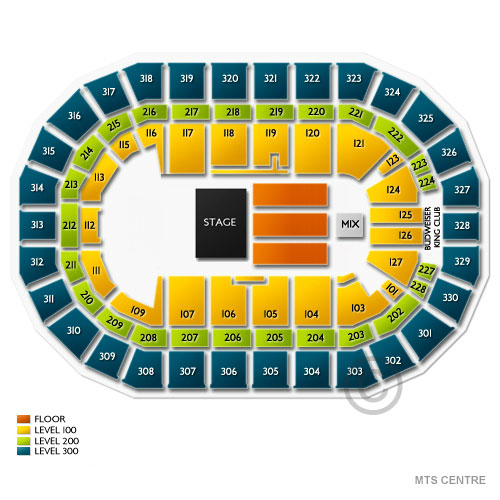 Canada Life Centre Venue Map