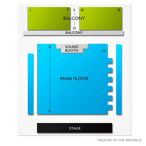 Theatre of the Republic Venue Map