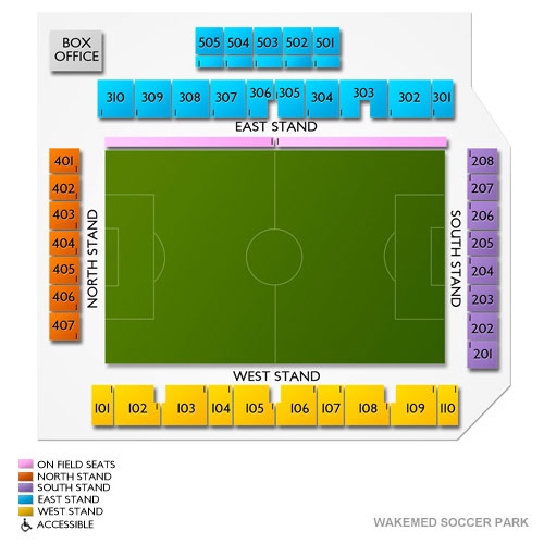 Wakemed Soccer Park Seating Chart