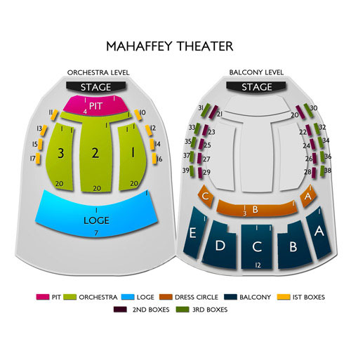 Duke Energy Center - Mahaffey Theater 2019 Seating Chart