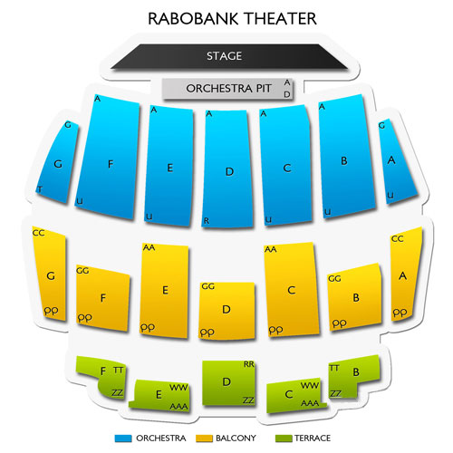 Rabobank Theater Seating Chart