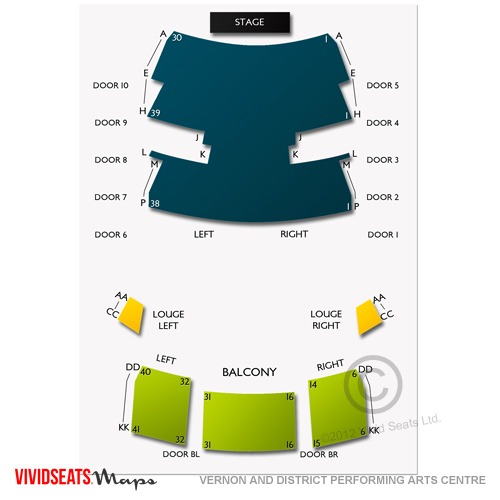 Vernon and District Performing Arts Centre Seating Chart | Vivid Seats