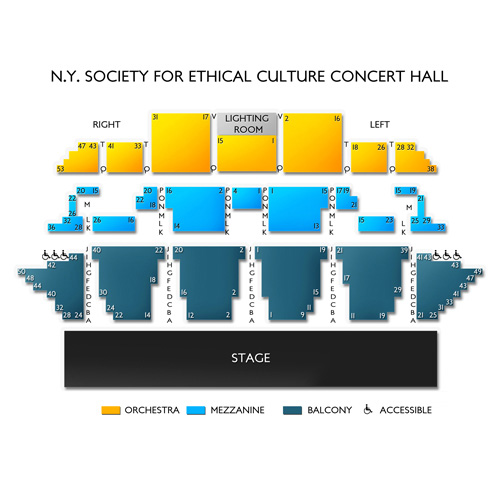 The Concert Hall Nyc Seating Chart