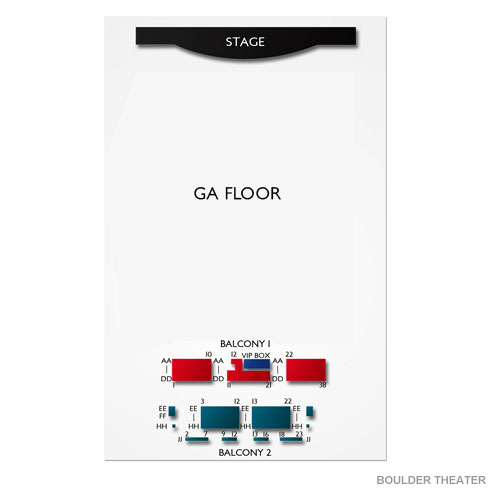 Boulder Theater Venue Map