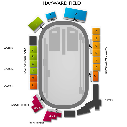 Hayward Field Seating Chart