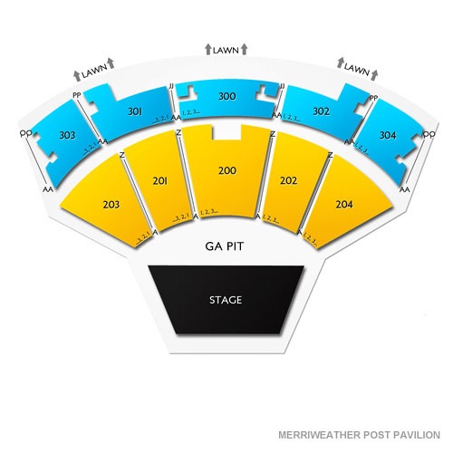 Merriweather Post Pavilion Venue Map