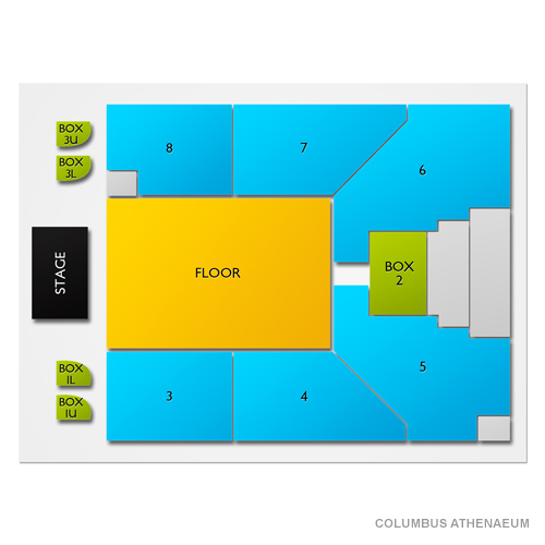 Columbus Athenaeum Venue Map