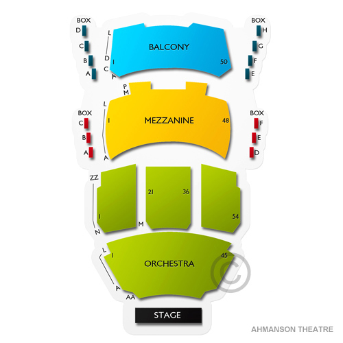 Ahmanson Theater Los Angeles Ca Seating Chart Stage.