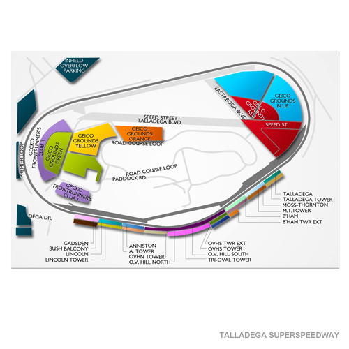 Talladega Superspeedway 2019 Seating Chart