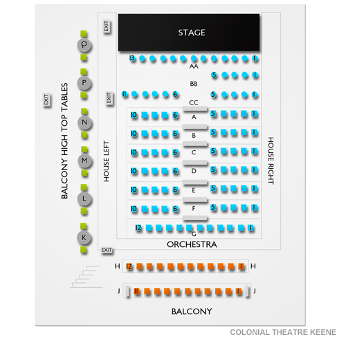 Colonial Theatre Keene Venue Map