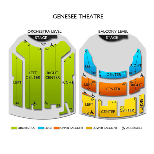Seating Chart Genesee Theatre Waukegan Il