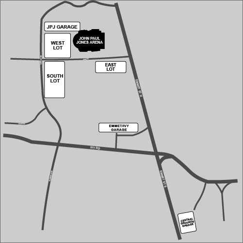 John Paul Jones Arena Parking Venue Map