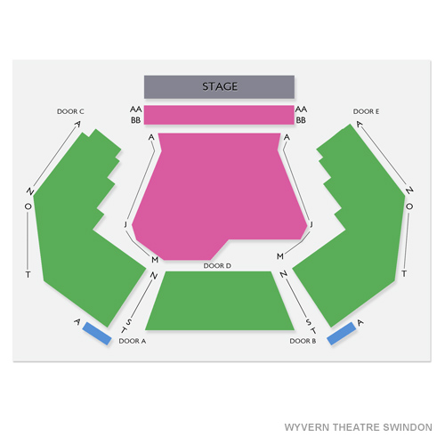 Wyvern Theatre Swindon Venue Map