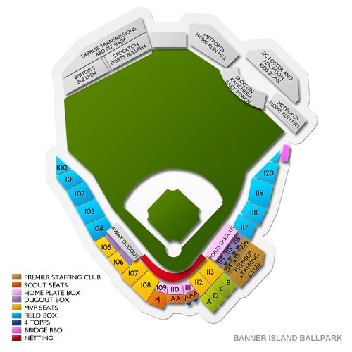 Banner Island Ballpark Seating Chart