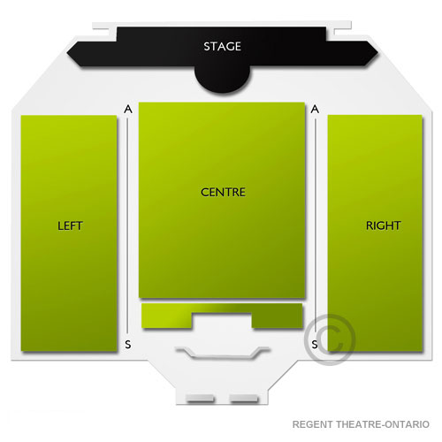 Regent Theatre-Ontario Venue Map