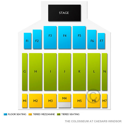 Caesars Windsor Colosseum Seating Chart