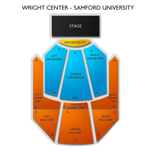Samford Wright Center Seating Chart