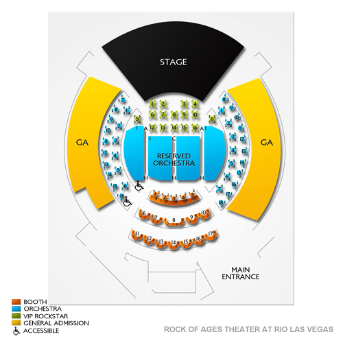 Rock Of Ages Venetian Seating Chart