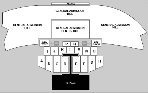 Thunder Ridge Nature Arena Venue Map